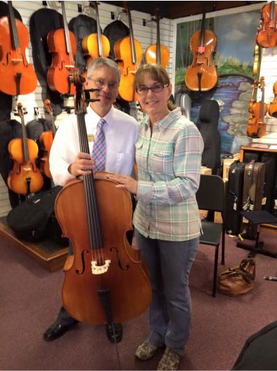 tracy with cello